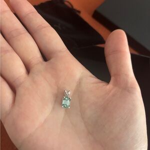 Kay Jewelers 10K White Gold PENDANT with Blue Diamond poshed from @brighthorse